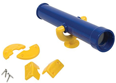 KBT Fernrohr / Teleskop für Spieltürme, Stelzenhäuser, Spielhäuser und Kinderspielgeräte Zubehör (Blau / Gelb)
