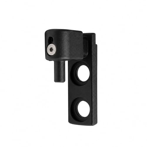 PORTAC Gond à visser multiréglage deux points - Noir Ral 9005, Réglage (mm) : 52 à 77