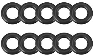 sourcing map 12 Stück O-Ring Dichtungen 6 mm x 10 mm x 2 mm Metrische Nitrilkautschuk Gummidichtung Dichtungsring für Sahnespender Pumpe Schnellkupplung Ersatzdichtung Umfülladapter