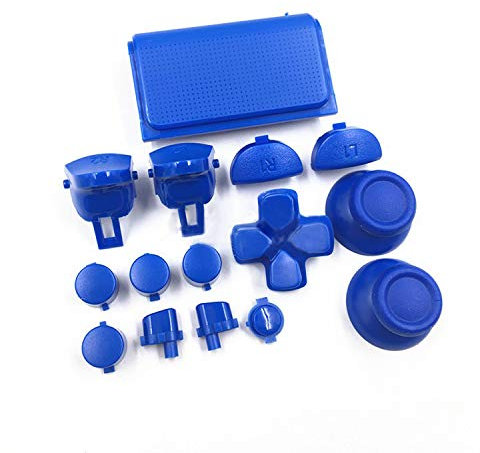 Dpad L2 R2 L1 R1 Trigger Button Buttons Dpad Thumbsticks für PS4 Pro Slim JDM 040 JDS040 JDM 050 JDS050 Controller (dunkelblau)
