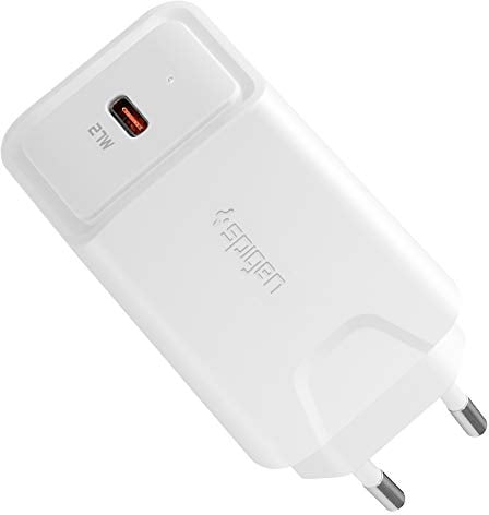 Spigen SteadiBoost 27W PD Ladegerät USB C Power Delivery Adapter Netzteil Kompatibel mit iPad Pro Air iPhone 15 14 13 12 Plus Pro Max Mini SE 11 X XS XR Galaxy S24 S23 S21 Plus Note 20
