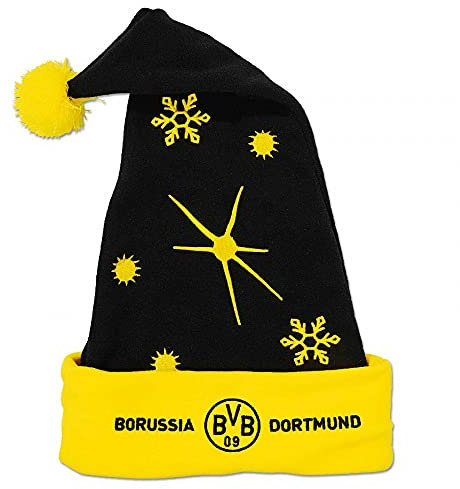 Borussia Dortmund BVB Nikolausmütze/Weihnachtsmütze ** Logo mit Schriftzug **