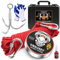 Fishing Magnet Kit with Rope, Fishing Magnets 700 LBS Pulling-Includes Grappling Hook, Heavy Duty 65FT Rope, Gloves & Locking Carabiner,Threadlocker and Waterproof Carry Case - 2.95inch Diameter