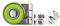 MADD MGP Gear Kugellager ABEC 11 K3 Stunt Scooter Ersatz Bearing 4er Set inkl. Spacer