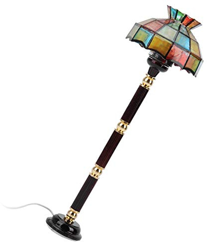 Puppenhauszubehör, 1:12 Miniatur-LED-Stehlampe Ausgezeichnetes Möbelmodell Feines Modellzubehör für Puppenhaus