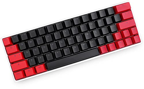 Sunzit Keycaps, 64 Keycaps Backlight Mechanische Tastatur PBT Keycaps für GK64 / SK64 Keyboard Keys (Keyboard