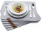 B.PRIME Hochwertiges Tischset aus Filz 6er Set Marble - Platzdeckchen abwaschbar 44x32cm Platzsets - Tischuntersetzer Platzset waschbar - Untersetzer-Set Tischunterlage Stoff