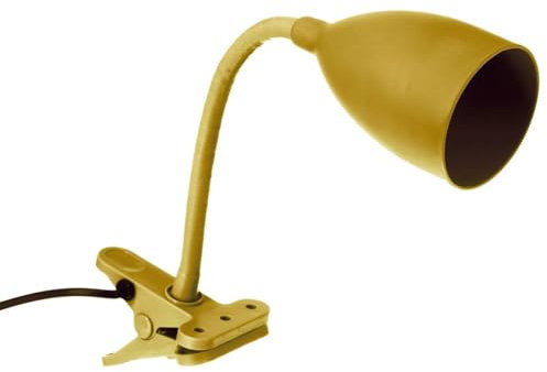 Atmosphera - Lampe pince Sily - silicone - jaune moutarde H43 cm
