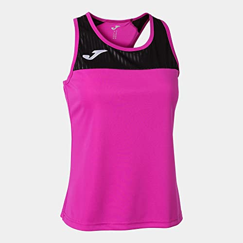 Joma Débardeur Montreal T-Shirt, Rose Fluo/Noir, S Femme