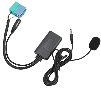 Keenso Auto Bluetooth AUX Modul, Auto Wireless Audio AUX Input Adapter Kabel Bluetooth 5.0 mit Mikrofon Ersatz für Auto-Bluetooth-Kits
