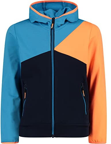 CMP - Kid Jacket Fix Hood, Boy, Black Blue, 128