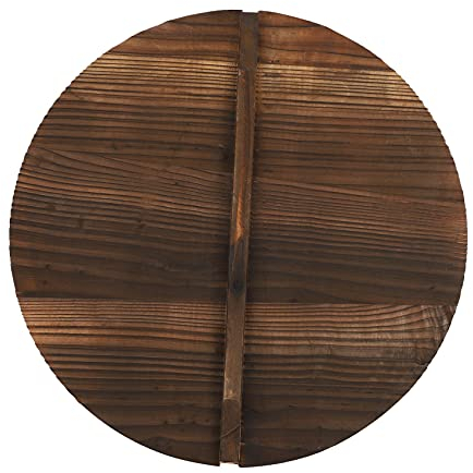 Tapa multifuncional de madera con de cocina, cubierta de madera antiquemaduras, 40 cm