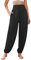 Famulily Damen Bequeme Loose Palazzo Hosen Yoga Harem Flowy Hosen Reise Cover Up Beachwear Schwarz XXL