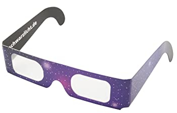 PSYWORK 3D-Brille | | Eckig | Karton | Partybrille | Psychedelisch | Effektbrille | Vollrahmen-Brille | 3D-Effekt | Schwarzlicht |
