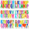 300 Stück Buchstaben Aufkleber Große Selbstklebende Buchstabenaufkleber 5,1 cm Sticker Buchstaben Symbole Vinyl Buchstaben für Schultüte Wände Basteln Briefkästen Schulanfang