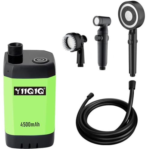 YIIQIQ Douche Camping, Douche Portable, Douche de Camping, Pompe duche, Pompe duche Camping, duche Camping 12V, duche de Camping,douchette Camping