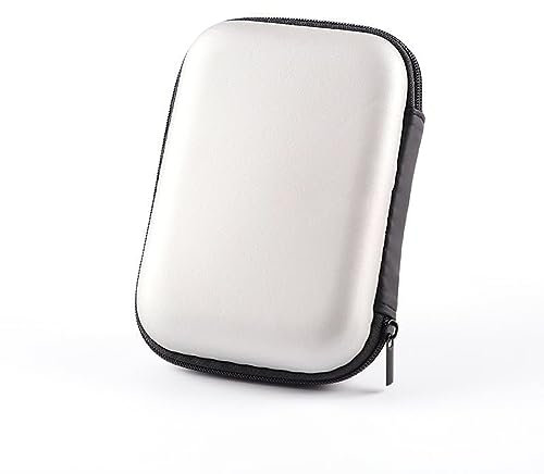 KQNM 1 pezzi Custodia Hard Disk Esterno Esterno 2.5'',Memoria Esterna Portatile Disco Esterno Protettiva Borsa Antiurto Rigida Cover Case- argento