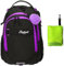 Elephant Schulrucksack Hero Signature Rucksack Schultasche Schulmappe Daypack Mädchen mit Regenhülle +r (Tiff Lila 13015 (Lila Violett Black))