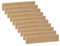 Vorteilspack KGM Sockelleiste Modern - Furnierte Massivholz-Sockelleiste in Eiche geölt - Maße: 2400 x 16 x 58 mm - 40 Stück / 96M