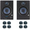 PreSonus Eris 4.5BT - Altoparlanti attivi, Bluetooth per studio, 2nd Gen + piedini keepdrum