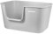 Lettiera Gatto, 62.48x42.98x32.99cm Molto Grande Sabbiera Gatto, Lato Alto Toilette Gatto, Lettiera Grande per Gatti XL, Si Monta Senza Attrezzi, Lettiera Gatto Grande a Prova di Schizzi(Grigia)