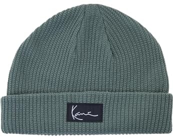 Karl Kani Unisex KA-233-005-3 KK Woven Signature Fisherman Beanie Dusty Green, one Size