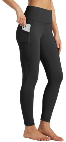 WILLIT Damen Fleece Leggings gefütterte High Waisted Winter Warme Hose Thermo Sportleggins Yoga Laufhosen mit Taschen
