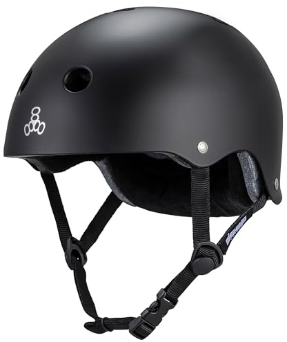 Triple Eight Deep Cover Helmet – Ideal for Skateboarding, Bicycling, BMX, and Roller Skating