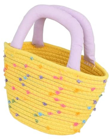 Borsa Tote Intrecciata Cestino da Spalla alla