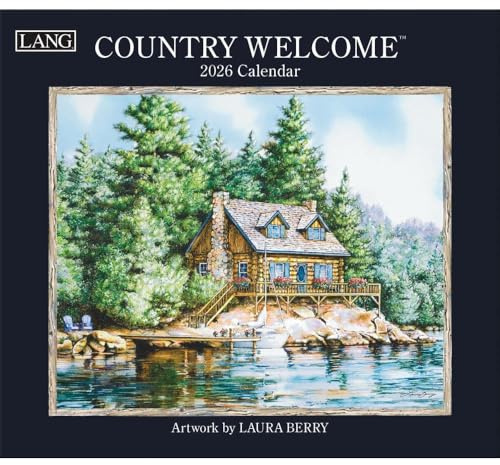 Lang Companies, Country Welcome 2026 Wandkalender von Laura Berry, 34 x 30 cm, 12-Monatskalender mit gehefteter Bindung