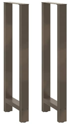 vidaXL Bartischbeine Naturstahl 2 STK. 50x(110-111) cm Stahl