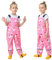 Baogaier Pantaloni Impermeabili Bambini, Salopette Impermeabile Pantalone Pioggia Leggero Riflettenti Non Imbottiti Antipioggia Ragazze Outdoor Abbigliamento per 5 Anni, Cavallo Rosa
