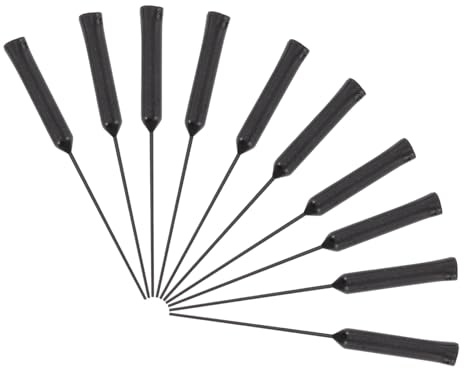 EXHUMKY 10 Stück Hörgeräte Reinigungsset Reinigungsstäbe aus Robustem Material für Effektive Ohrenschmalzentfernung Tragbar für Hörgeräte Pflege Unterwegs