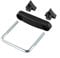 Jonikuper Roof Box U-Bolt Clamps, Car Roof Rack U-Bolt Mounting Kit Metal Frame Retainer Clips With Installation Screws Luggage Carrier Fastener Set(Inner diameter 8cm)