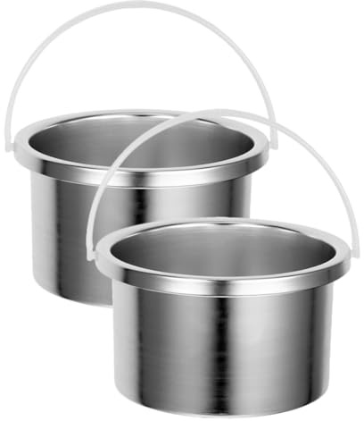 SAFIGLE 2pcs Waxing Warmer Inner Pan Reusable Wax Melting Stove for Hair Removal Wax Heating Machine