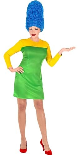 W WIDMANN MILANO Party Fashion - Comic Girl Kostüm | 2-teilig mit Kleid und Perücke, Verkleidung für Karneval, Mottopartys, Cosplay