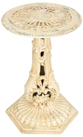Biscottini Base para macetas de hierro fundido 38 x 38 x 20 cm – Soporte para maceta de hierro fundido – Base para macetas decorativa – Soporte para plantas de exterior e interior – Macetero de balcón