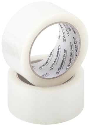 Soennecken Packband 50mm x 66m transparent lösungsmittelfrei Nr. 5860. PA= 6 Rollen, PP