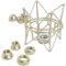 Keep Drum MS088 Silver microfono del ragno elastico supporto per microfoni Rode NT1-A Podcaster procaster