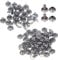 WedDecor Double Cap Leather Rivets 7mm Snap Fastener Tubular Metal Press Stud Rivets for Fabric, Bag Making, DIY Leather Craft, Cloth Repairing, Shoe Decoration, Gunmetal, 100pcs
