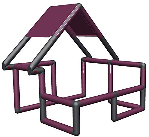 move and stic 875183 - Basic Baukasten Grundbaukasten Einstiegsset grün apfelgrün titangrau rot brombeer gelb orange blau (Magenta/Brombeer)
