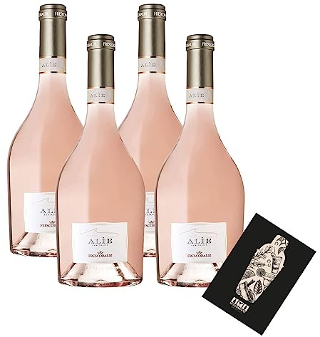 Rose Wein Set - 4x Alie Frescobaldi Rosé 750ml (12,5% Vol)- [Enthält Sulfite]