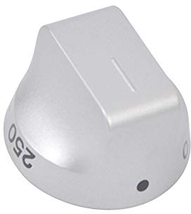 sparefixd Silver Temperature Control Knob Dial for Zanussi Built in Single Oven