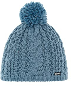 Eisbär Antonia Pudelmütze Zopfstrickmuster Pompon (One Size - hellblau)