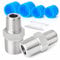 ERGAOBOY 5 Stück 3/8 Zoll BSP Außengewinde x 1/2 Zoll BSP Außengewinde, geschmiedeter Edelstahl, Reduzier Sechskant Nippelverbinder, SUS 304 Rohrverschraubungen