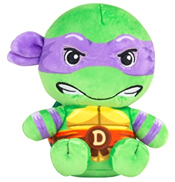Club Mocchi Mocchi Teenage Mutant Ninja Turtles Donatello Junior TMNT Kuscheltier - Sammelbare TMNT Kuscheltieretiere - Offiziell lizenzierte Superhelden Spielzeuge - Ninja Kinderspielzeug 3+ Jahre