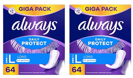 Always dailies | Extra Protect | Large | Slipeinlagen Damen (Large 64er, 2er Pack)