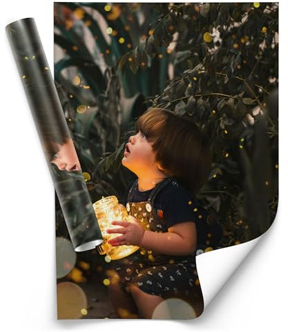 Muralo - Poster mit eigenem Foto - Fotoposter - Fotodruck, Posterdruck Fotogeschenk, Personalisierte Geschenke für Männer und Frauen für Geburtstag, Weihnachten - Br.50cm x Hö.70cm