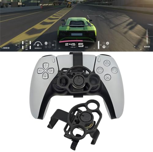 LiLiTok Mini-Lenkrad für PS5 Pro und PS5 Slim Game Controller, 3D-Druck Mini-Lenkrad Ersatz Zubehör für Playstation 5 und Playstation 5 Pro Rennspiele