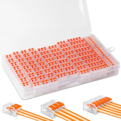 Yokuni 75 Pezzi Set di Morsetti di Collegamento, Connettori Elettrici Impermeabili Isolati con Leva di Azionamento Cavi Combinabili Liberamente Modulo Connettore Elettrico, 2-3-5 Cavi